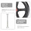 Wheelchair Front Wheel Replacement Tire Polyurethane 2 pcs 5