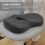 Cuscino ergonomico a traforo per sedia da scrivania in memory foam. 5