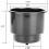 Black Recessed Plastic Cup Holder Set of 3 2