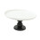 Kagefad med fod, keramisk rund, 20 cm sort base 2