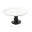 Kagefad med fod, keramisk rund, 20 cm sort base 3