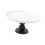 Kagefad med fod, keramisk rund, 20 cm sort base 4