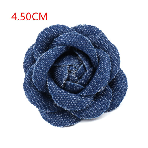 Denimblomster til DIY-klær og tilbehør 5 stk 2