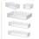 Acryl make-up organizer, stapelbare bureau-opberger (5 stuks) 4