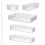 Acryl make-up organizer, stapelbare bureau-opberger (5 stuks) 5