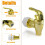Gold Push-Style Spigot for Beverage Dispenser 3 pcs 2
