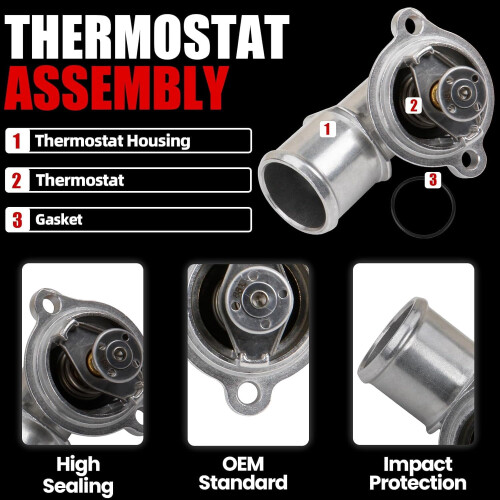 Conjunto da carcaça do termostato em alumínio para Jeep Grand 2