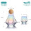 Σετ 4 ποτηριών κρασιού χωρίς κοτσάνι (10oz), μοντέρνα ιριδίζοντα ποτήρια ουράνιου 2