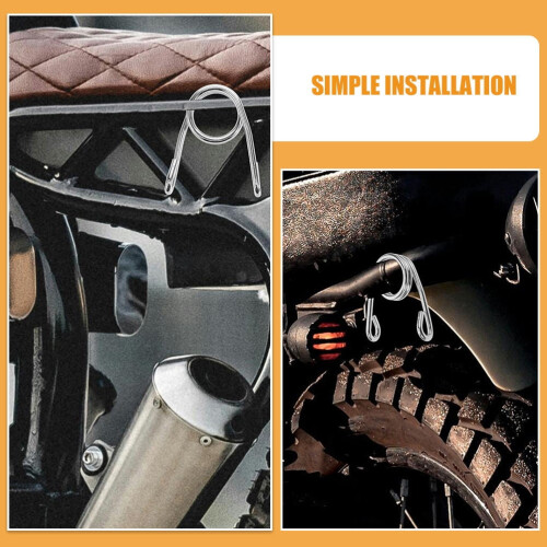 Kit molle per sella da mini moto, ammortizzatori in ferro, argento, 4 pezzi 2