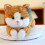Peluche Chat Lestée Jaune Douce 1 pièce 4