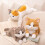 Peluche Chat Lestée Jaune Douce 1 pièce 5