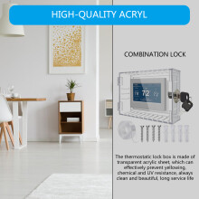 Boîtier de verrouillage de thermostat avec couvercle transparent à clé