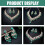 Conjunto de collar y pendientes de boda verdes 5
