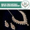 Conjunto de collar y pendientes de boda verdes 7