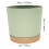 Vaso para plantas de interior/exterior com sistema de drenagem e prato de 25 cm (10 polegadas). 2