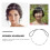 Fasce per capelli da donna con perline e strass, elastiche, 2 pezzi 2