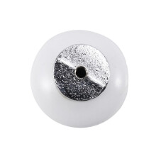 4 x Ceramic Door/Wardrobe/Cabinet/Cupboard Knob Handle Drawer White