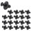 20 Pcs 8mm Hole Push in Expanding Screw Panel Clips Plastic Rivet Black 1