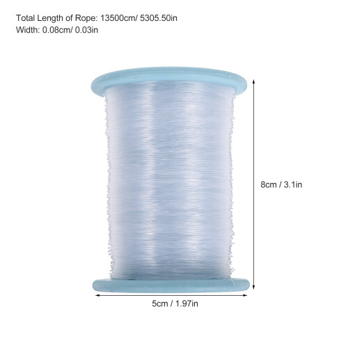 Hilo de pescar transparente para manualidades (1 rollo) 1