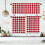 Buffalo Check Window Curtain Set Red White Farmhouse Rod 4