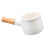 Enamel milk pan white with wooden handle 1 piece 6