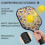 Pickleball-padlesett i blomsterfiber, 2 padler + 2 4