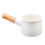Enamel milk pan white with wooden handle 1 piece 3