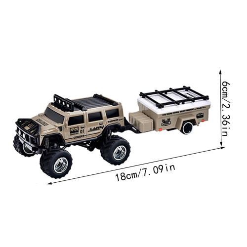 Voiture télécommandée tout-terrain à vitesse réglable, LED, amortisseurs et double commande 2