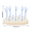 Baby Bottle Drying Rack White Detachable 1-Pack 4