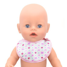 (Scarf) Doll Diaper and Bib Set, Cute Animal Print, Suitable for 14-18 Inch Newborn Dolls, 36-45cm Baby Dolls, Perfect for