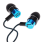Auriculares intrauditivos verdes con micrófono y cable de 3,5 mm para iOS 6