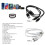 Câble de charge multiple USB vers double USB-C 2 en 1 3