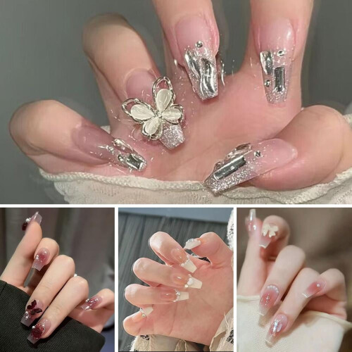 Fake Nail Art Long False Nails 24pcs 1