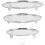 Stainless Steel Steamer Rack Set 3 pcs Large Medium Small 1