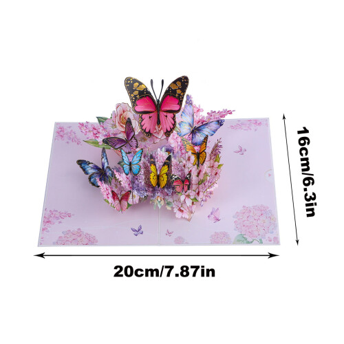 Butterfly Pop-Up Greeting Card 3D Paper Sculpture 1