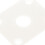 Electric Guitar Input Jack Plate White ABS Plastic 1 Set 7