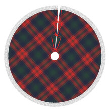 Christmas Plaid Tree Skirt 36 Inch Rustic Holiday Decor