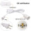 Retro Hanging Light Kit E26/E27 Pendant Lamp 2-Pack White 4