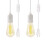 Retro Hanging Light Kit E26/E27 Pendant Lamp 2-Pack White 6