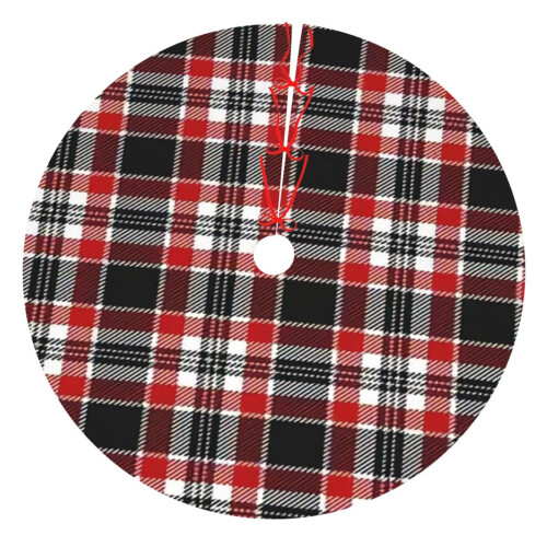 Saia para árvore de Natal xadrez de 91 cm (36 polegadas)