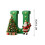 Green Personalized Christmas Ornament with Santa Tree and 1