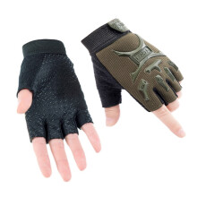 Harmtty Kids Outdoor Riding Gloves Black Half-Finger 1 Pair