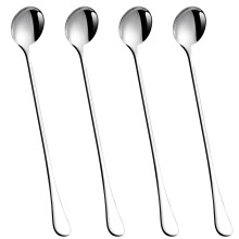 Stainless Steel Long Handle Spoon Set of 4