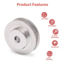 2Gt Synchron Rad 1: 3 Untersetzung Getriebe Riemenscheibe Riemen Scheibe Modell Mechanischer Riemen für 3D Drucker - 200X8X8Mm
