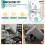 Furniture Wall Anchors Anti-Tip 6-Pack White 7