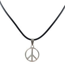 Retro Fredshänge Halsband Svart Läder Choker