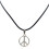 Retro Fredshänge Halsband Svart Läder Choker 1