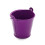 Galvanized Metal Ice Bucket with Handle Purple 5 Pcs 6