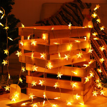 Star Fairy String Lights Warm White 40 LED 20ft