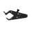 Black Aluminum Motorcycle Handle Assist Set 5.1x2x0.4 in 3